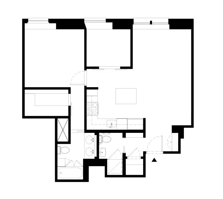 West End Avenue – plan de l’appartement rénové à New York